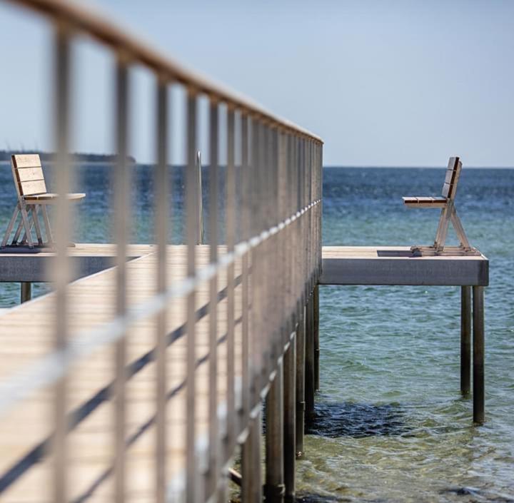 Strandvaerelserne Ebeltoft Bagian luar foto